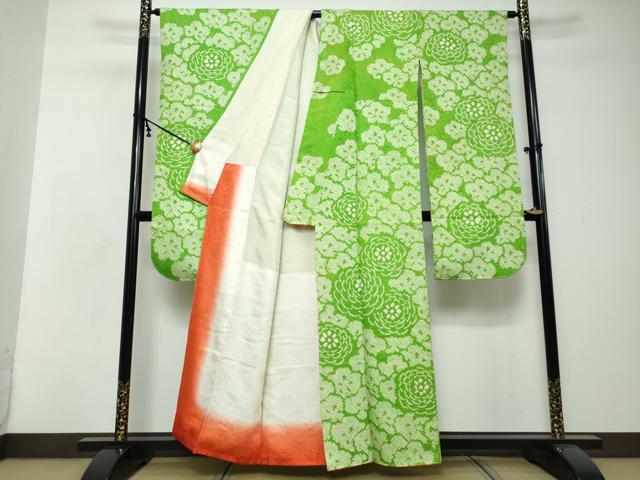 平和屋着物●豪華振袖　総絞り　花尽くし文　正絹　逸品　DABI2641ud