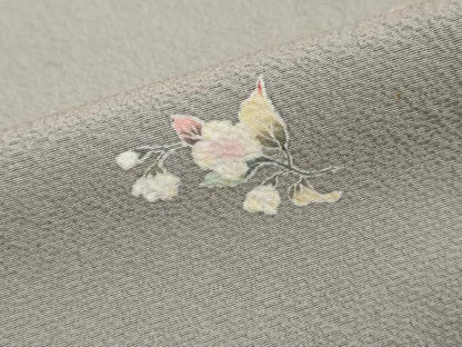 平和屋着物●上質な小紋　草花文　正絹　逸品　DABI2645ud