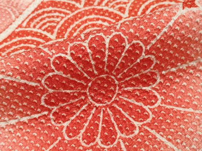 平和屋着物●豪華振袖　総絞り　吉祥飛鶴花文　正絹　逸品　DABI2646ud