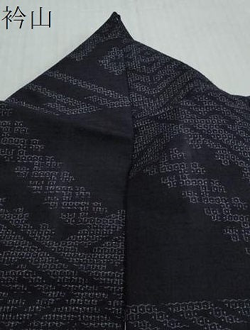 平和屋着物●結城紬　80亀甲　幾何学文様　正絹　逸品　DABI2647ud