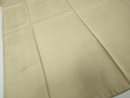 平和屋着物●色無地　霞地紋　砂色　洗える着物　DABI2666ud
