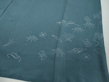 平和屋着物●豪華色留袖　作家物　宝尽くし文　鬼しぼ縮緬　正絹　逸品　未使用　DABI2693ud