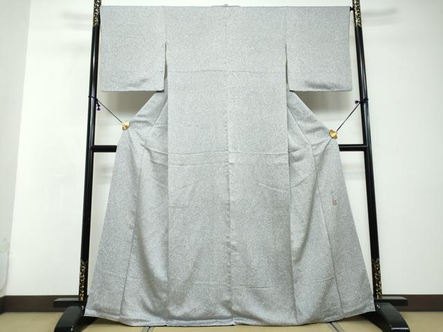 平和屋着物●上質な小紋　作家物　霞文　正絹　逸品　DABI2696ud