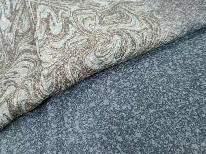 平和屋着物●長襦袢　無双仕立て　墨流し霞文　暈し染め　正絹　逸品　DABI2701ud