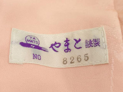 平和屋着物●振袖用長襦袢　無双仕立て　枝花地紋　暈し染め　やまと誂製　正絹　逸品　DABI2702ud