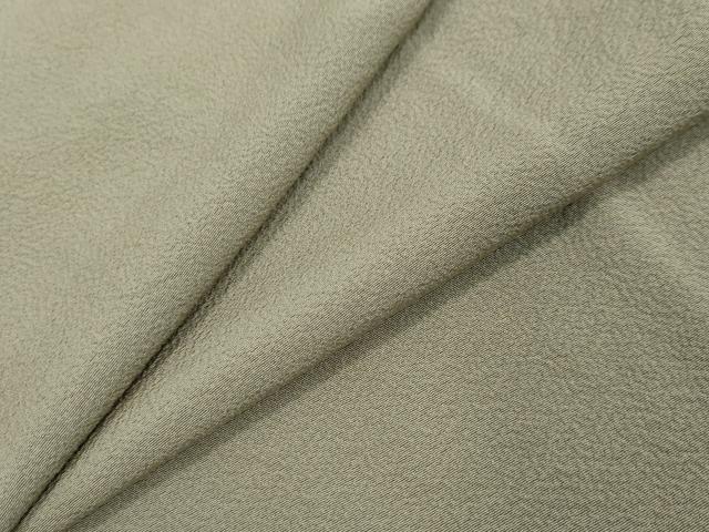平和屋着物●上質な色無地　砂色　正絹　逸品　DABI2716ud