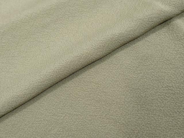 平和屋着物●上質な色無地　砂色　正絹　逸品　DABI2716ud