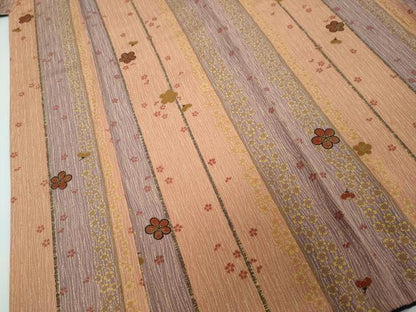 平和屋着物●上質な小紋　舞花文　金彩　正絹　逸品　DABI2723ud