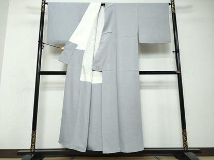 平和屋着物●上質な色無地　藤色　正絹　逸品　DABI2727ud