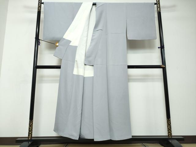 平和屋着物●上質な色無地　藤色　正絹　逸品　DABI2727ud