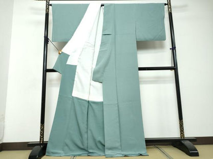 平和屋着物●上質な色無地　舛花色　正絹　逸品　DABI2729ud
