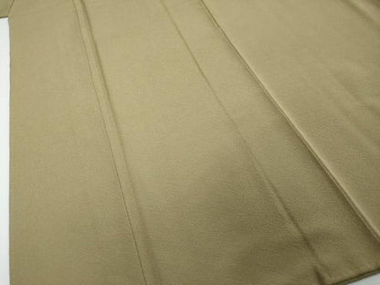 平和屋着物●上質な色無地　岩井茶色　正絹　逸品　DABI2731ud