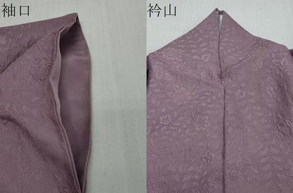 平和屋着物●上質な色無地　辻が花地紋　浅紫色　正絹　逸品　DABI2732ud