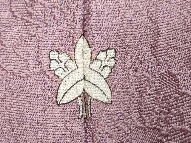 平和屋着物●上質な色無地　辻が花地紋　浅紫色　正絹　逸品　DABI2732ud