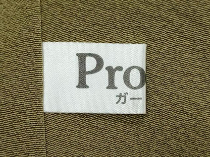 平和屋着物●上質な色無地　黄海松茶色　正絹　逸品　未使用　DABI2737ud
