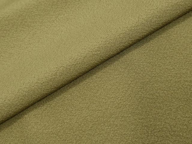 平和屋着物●上質な色無地　黄海松茶色　正絹　逸品　未使用　DABI2737ud