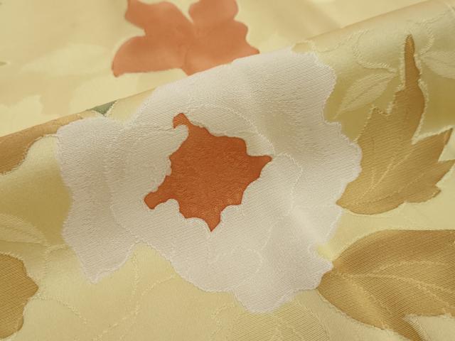 平和屋着物●上質な小紋　地紋起こし　草花文　正絹　逸品　DABI2739ud