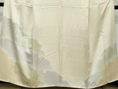 平和屋着物●訪問着　吉祥雪輪草花文　暈し染め　金彩　さが美扱い　正絹　逸品　DABI2750ud