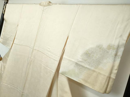 平和屋着物●訪問着　吉祥雪輪草花文　暈し染め　金彩　さが美扱い　正絹　逸品　DABI2750ud