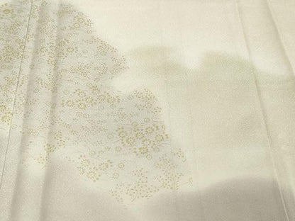 平和屋着物●訪問着　吉祥雪輪草花文　暈し染め　金彩　さが美扱い　正絹　逸品　DABI2750ud