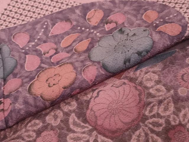 平和屋着物●訪問着　辻が花　正絹　逸品　DABI2758ud