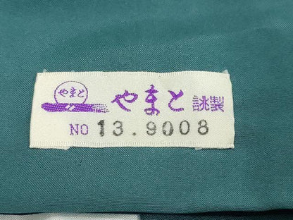 平和屋着物●上質な紬　雪輪文　やまと誂製　正絹　逸品　未使用　DABI2760ud