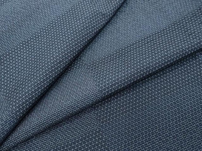 平和屋着物●本塩沢　110亀甲　変わり格子文　正絹　逸品　DABI2785ud