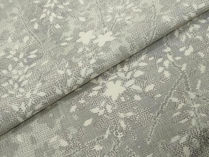 平和屋着物●本場大島紬　白大島　枝花文　正絹　逸品　DABI2786ud