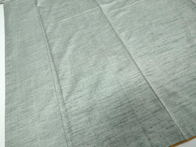 平和屋着物●上質な紬　湊鼠色　正絹　逸品　DABI2792ud