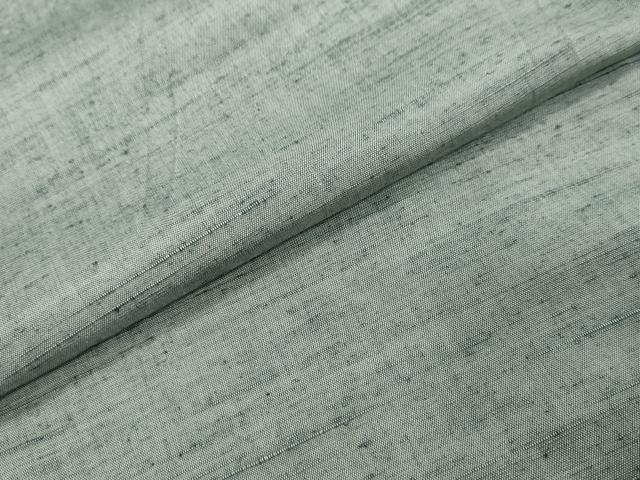平和屋着物●上質な紬　湊鼠色　正絹　逸品　DABI2792ud