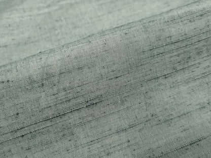 平和屋着物●上質な紬　湊鼠色　正絹　逸品　DABI2792ud