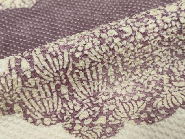 平和屋着物●名門　藤娘きぬたや・総絞り　訪問着　雲取り花文　正絹　逸品　DABI2794ud