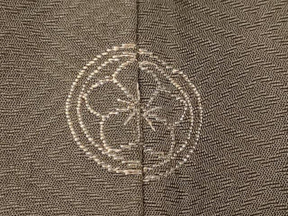 平和屋着物●訪問着　刺繍　草花文　正絹　逸品　DABI2798ud