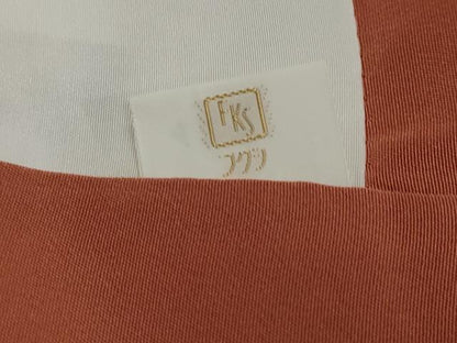 平和屋着物●伝統工芸師　服部光擴　江戸小紋　万筋　今様色×灰黄緑色　正絹　逸品　DABI2810ud