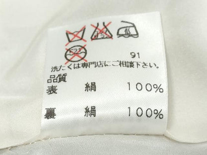 平和屋着物●訪問着　刺繍　流水風景草花文　暈し染め　オンワード樫山　正絹　逸品　DABI2814ud