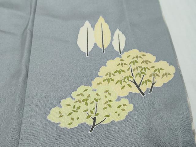 平和屋着物●訪問着　刺繍　流水風景草花文　暈し染め　オンワード樫山　正絹　逸品　DABI2814ud