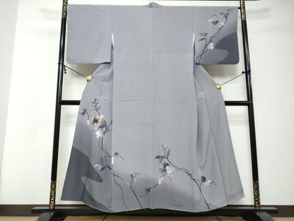 平和屋着物●訪問着　葡萄蔦の葉文　金銀彩　正絹　逸品　DABI2815ud