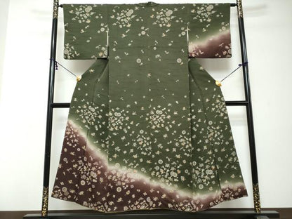 平和屋着物●訪問着　宝尽くし文　暈し染め　金彩　正絹　逸品　DABI2816ud