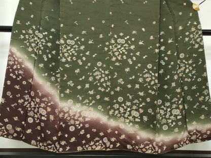 平和屋着物●訪問着　宝尽くし文　暈し染め　金彩　正絹　逸品　DABI2816ud