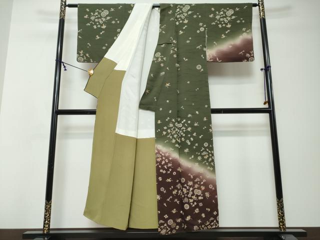 平和屋着物●訪問着　宝尽くし文　暈し染め　金彩　正絹　逸品　DABI2816ud