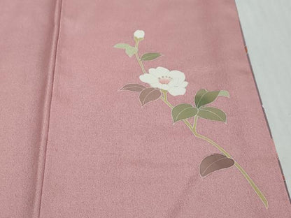 平和屋着物●訪問着　友禅　作家物　枝花文　暈し染め　正絹　逸品　DABI2817ud