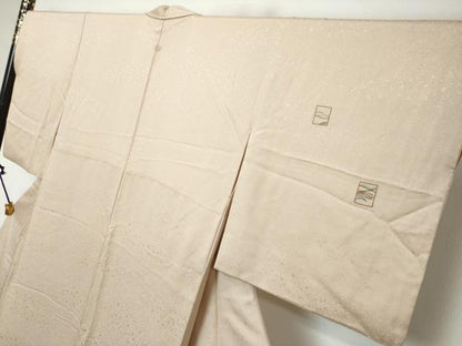 平和屋着物●訪問着　総刺繍　色紙立波文　ゑり善扱い　正絹　逸品　DABI2819ud
