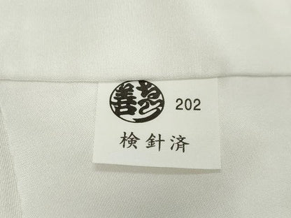 平和屋着物●訪問着　総刺繍　色紙立波文　ゑり善扱い　正絹　逸品　DABI2819ud