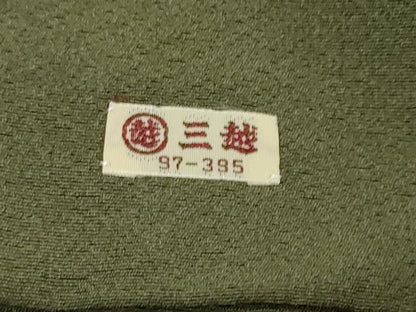 平和屋着物●上質な色無地　千歳茶色　三越扱い　正絹　逸品　未使用　DABI2822ud
