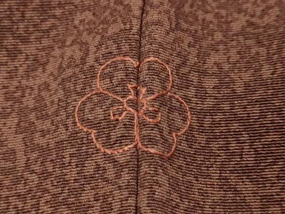 平和屋着物●訪問着　刺繍　橘　金糸　正絹　逸品　DABI2823ud