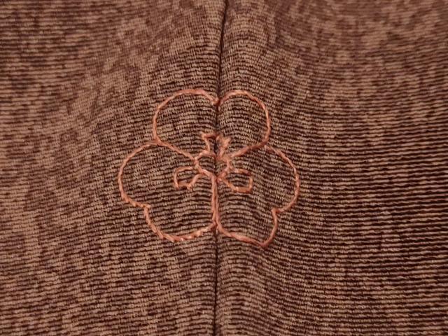 平和屋着物●訪問着　刺繍　橘　金糸　正絹　逸品　DABI2823ud