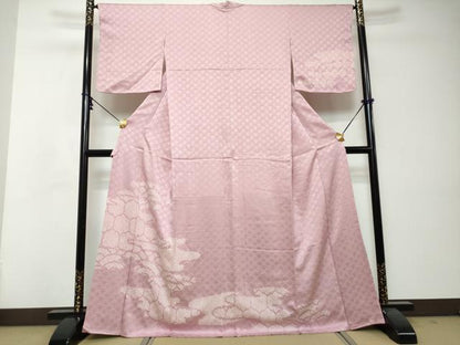 平和屋着物●訪問着　総絞り　エ霞文　正絹　逸品　未使用　DABI2839ud