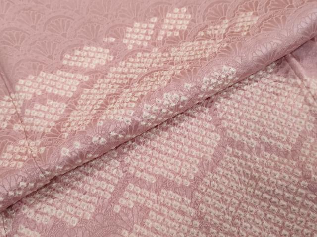 平和屋着物●訪問着　総絞り　エ霞文　正絹　逸品　未使用　DABI2839ud