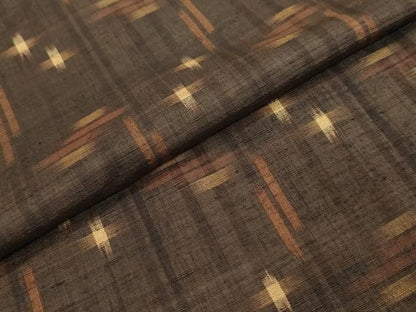 平和屋着物●上質な紬　絣文様　正絹　逸品　DABI2844ud