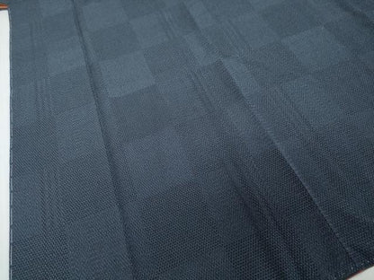 平和屋着物●本塩沢　110亀甲　変わり格子文　正絹　逸品　未使用　DABI2845ud